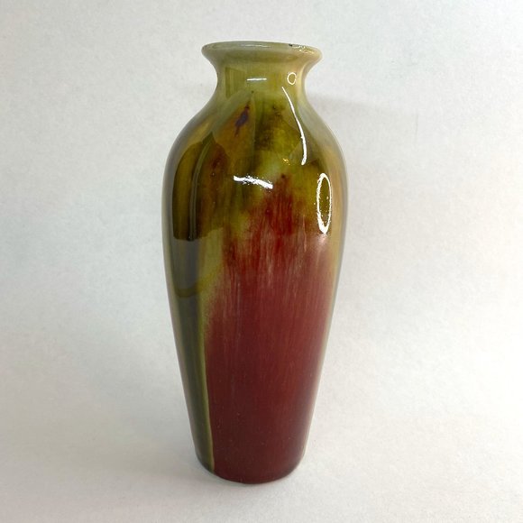 Vintage Chinese Oxblood Flambe Porcelain Vase San Yang Kai Tai/Transmutation